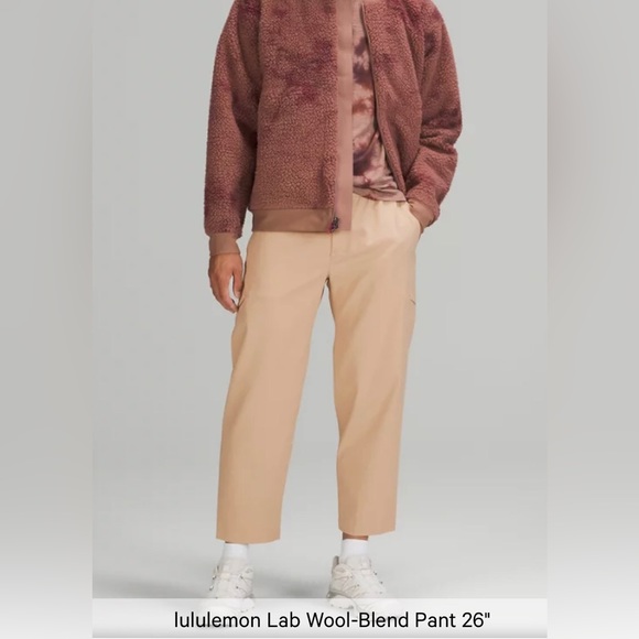 NWT Lululemon Men’s LAB Wool-Blend Pant,Size-34x26